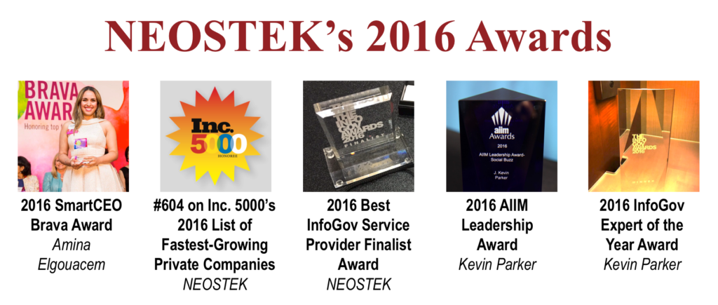 NEOSTEK's 2016 Awards